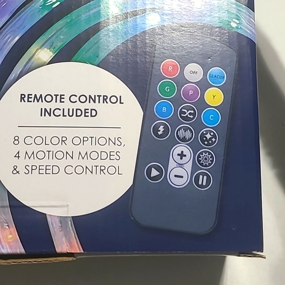 8 Color Changing 12 ft Led Rope Light Kit - Picture 5 of 6